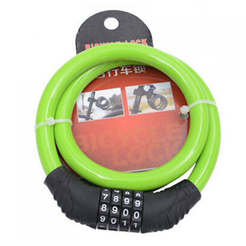 Kerékpár Négyjegyű jelszavas zár Lopásgátló zár Mountain Bike Lock Dead Fly Kerékpár felszerelés Elektromos motorkerékpár