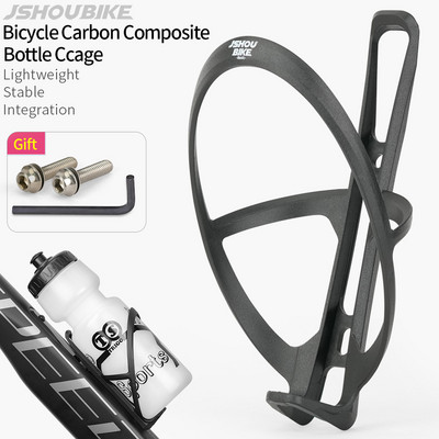 JSHOUBIKE Θήκη για μπουκάλια ποδηλάτου Κλουβί ποδηλάτου νερού από ανθρακονήματα MTB ποδηλατοθήκη δρόμου Ποδηλατική βάση Αξεσουάρ ποδηλάτου