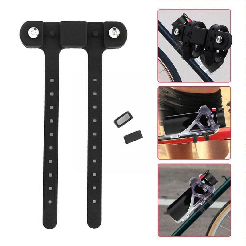 Kerékpáros palacktartó rögzítő adapter szilikon MTB kerékpár széles vázas vízforraló állvány Használja a kormányrúd alapcsőjét/ /nyeregcső E4V7-en