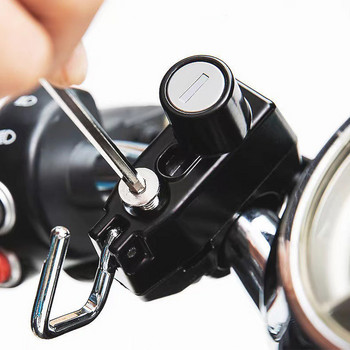 Заключване за мотоциклетна каска Защитни ключалки за велосипедна каска против кражба с 2 ключа и инструмент за инсталиране Защитна ключалка за електрическа кола