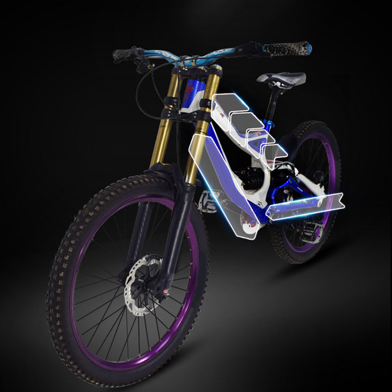 Kerékpár hegyi kerékpárváz védőfólia karcolásgátló matricák átlátszó karcálló védő mtb alkatrészek