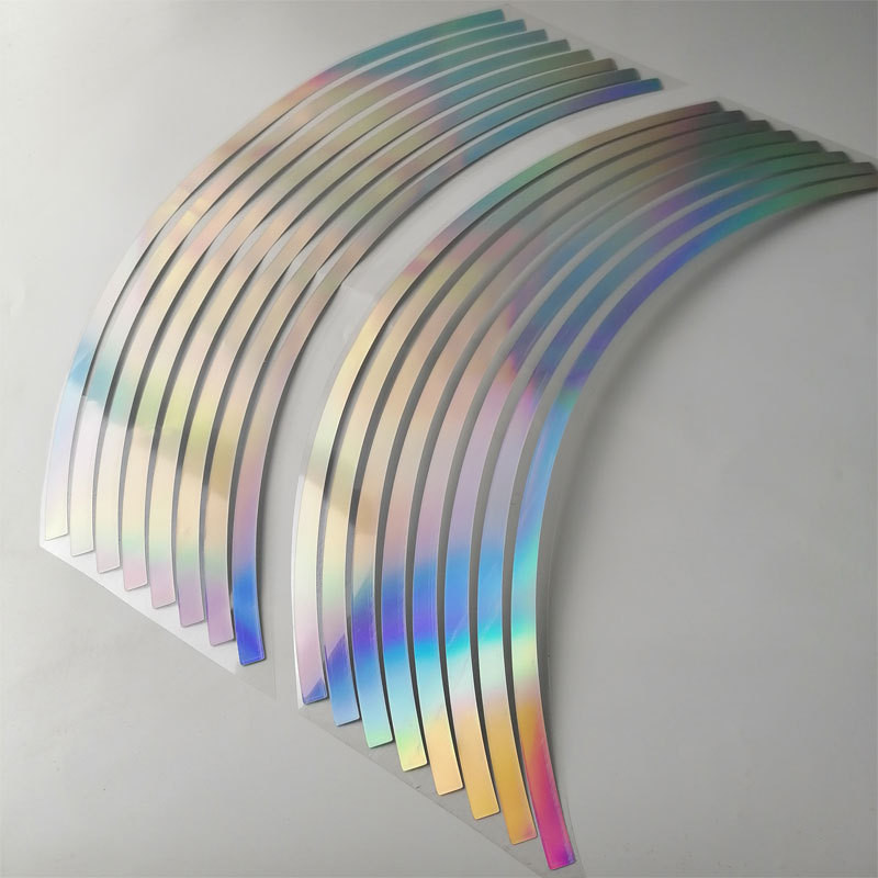 16db Kerékpármatricák Autó elektromos kerék Vízálló Fényvisszaverő 10/12/14/15/18 hüvelyk Megakadályozza a karcolást Gyönyörű és praktikus