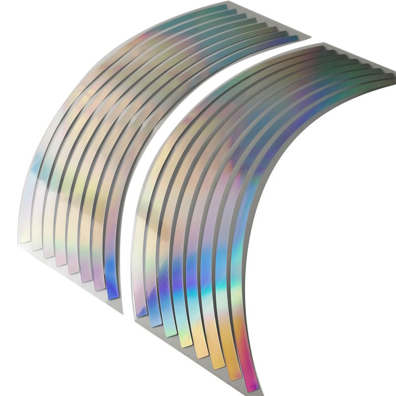 16db Kerékpármatricák Autó elektromos kerék Vízálló Fényvisszaverő 10/12/14/15/18 hüvelyk Megakadályozza a karcolást Gyönyörű és praktikus