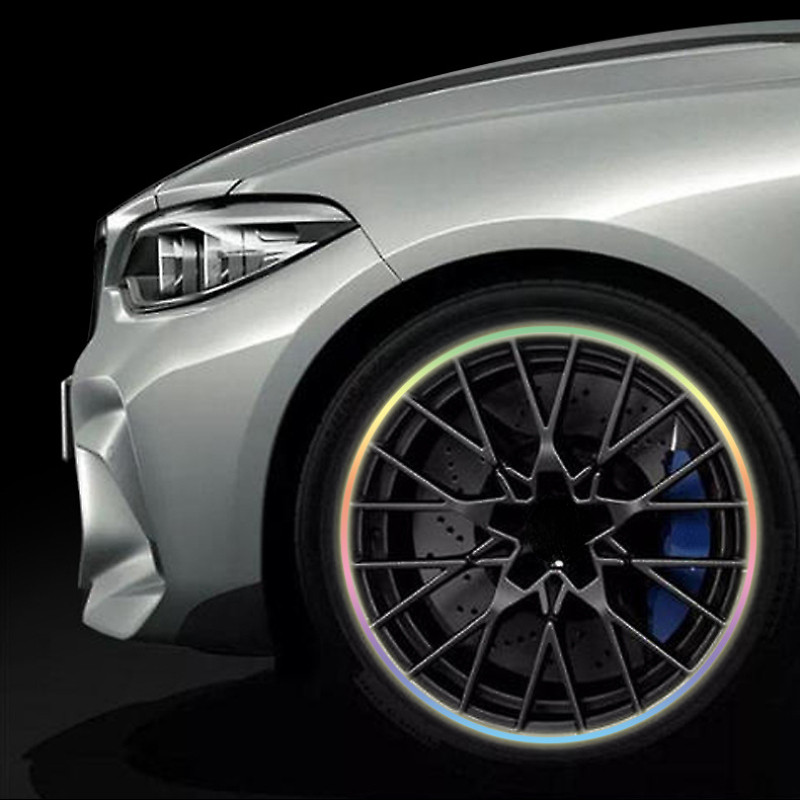 16db Kerékpármatricák Autó elektromos kerék Vízálló Fényvisszaverő 10/12/14/15/18 hüvelyk Megakadályozza a karcolást Gyönyörű és praktikus