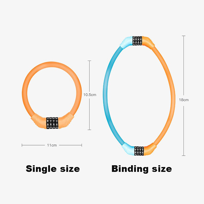Kerékpártartozékok Kerékpár kerékpárzár Lopásgátló jelszó MTB országúti kerékpár biztonsági kábelszekrény hordozható kombinációs kódos lakat