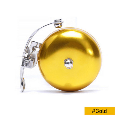 Retro Bike Bell Βρετανικό καπάκι από κράμα αλουμινίου Ασημί Χρυσό Σοκολατί Χρώμα Vintage Ποδήλατο Crisp Ringtones Εύκολα στην εγκατάσταση Ανθεκτικά