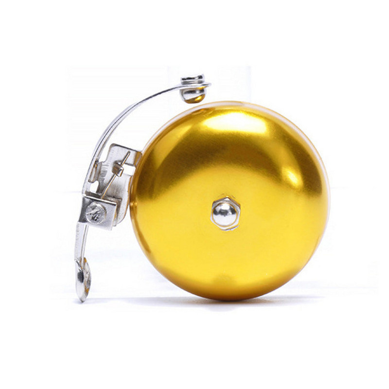 Retro Bike Bell Brit alumínium ötvözet fedél Ezüst Arany Csokoládé színű Vintage Kerékpáros csengőhangok Könnyen felszerelhető Tartós