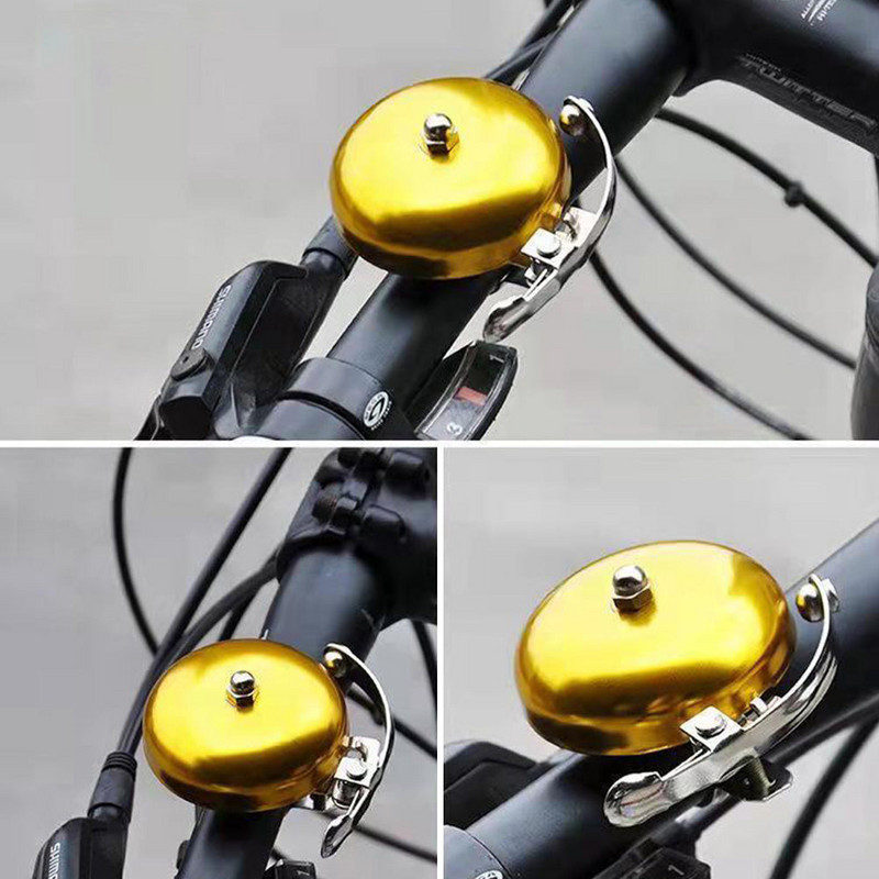 Retro Bike Bell Brit alumínium ötvözet fedél Ezüst Arany Csokoládé színű Vintage Kerékpáros csengőhangok Könnyen felszerelhető Tartós
