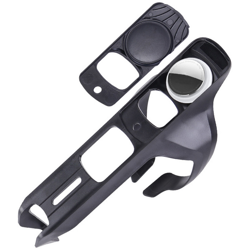 Kerékpáros vizespalack tartó nyomkövető rögzítő konzol lokátor Elveszés elleni védőburkolat az Apple AirTag kerékpáros palacktartóhoz