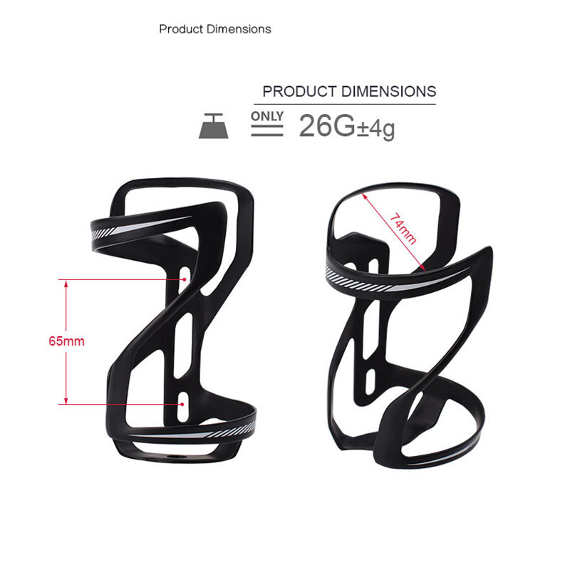 18g Kerékpáros Palack Tartó Teljes Szénszálas Szuperkönnyű Road/Mountain Bike Kerékpáros Vizes palackok Ketrectartó Matt Fényes