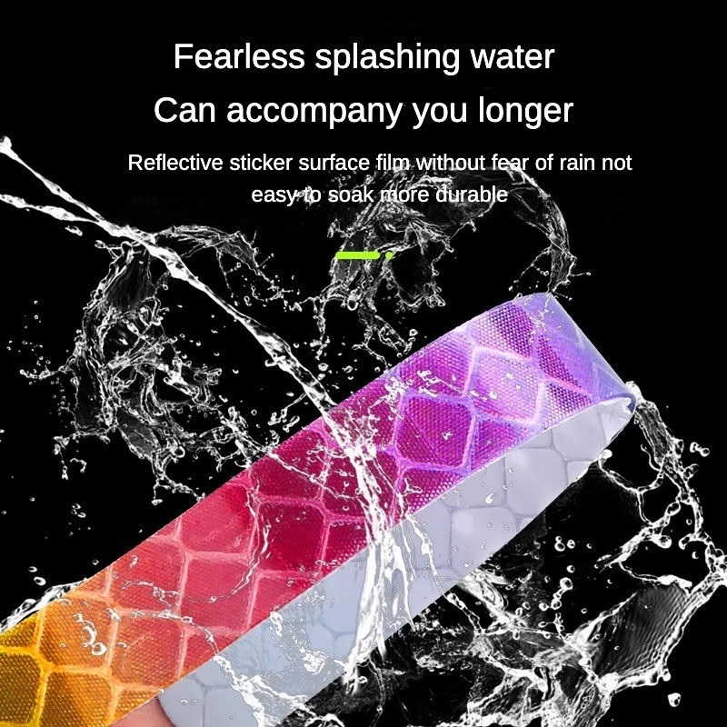 Kerékpár fényvisszaverő matricák, mountain bike világító matricák, motorkerékpár gumiabroncs és felni matricák, dekoratív fényvisszaverő csíkok