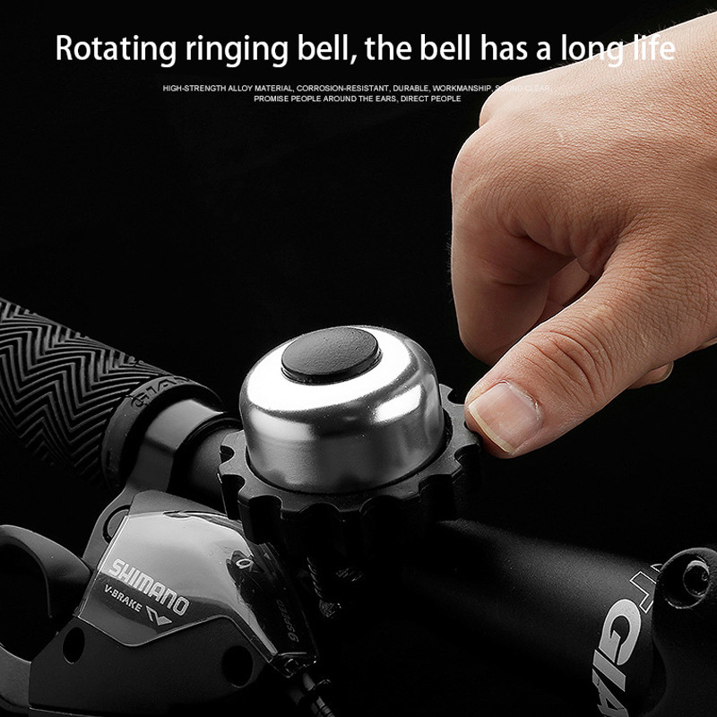 Alumínium ötvözet kerékpár csengő forgatható kerékpár csengő hangszóró robogóhoz mini nagy térfogatú Mtb csengő kerékpár tartozékok