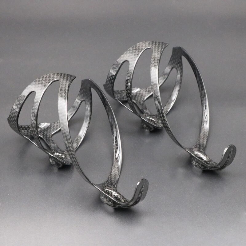 Kerékpáros palack tartó 2 db teljes 3K szénszálas szuperkönnyű országúti hegyi kerékpáros vizes palack ketrectartó matt 18g XXX