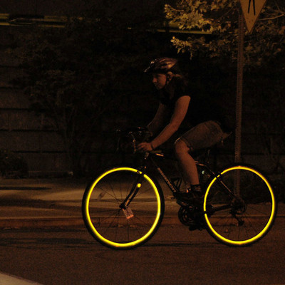Ленти за велосипеди Велосипедни стикери за велосипеди Светлоотразителна лента Флуоресцентни MTB Bike MTB ленти за велосипедна каска Мотоциклет скутер 1 см * 8 м