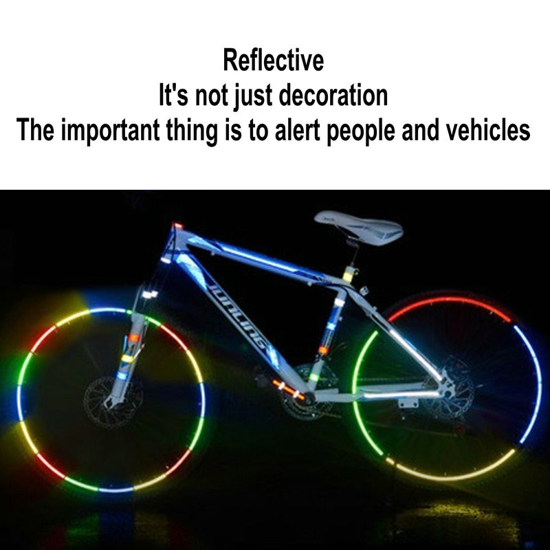 Kerékpárcsíkok Kerékpáros matricák Fényvisszaverő szalag Fluoreszkáló MTB kerékpár MTB szalagok Kerékpáros sisakhoz Motoros robogó 1cm*8m