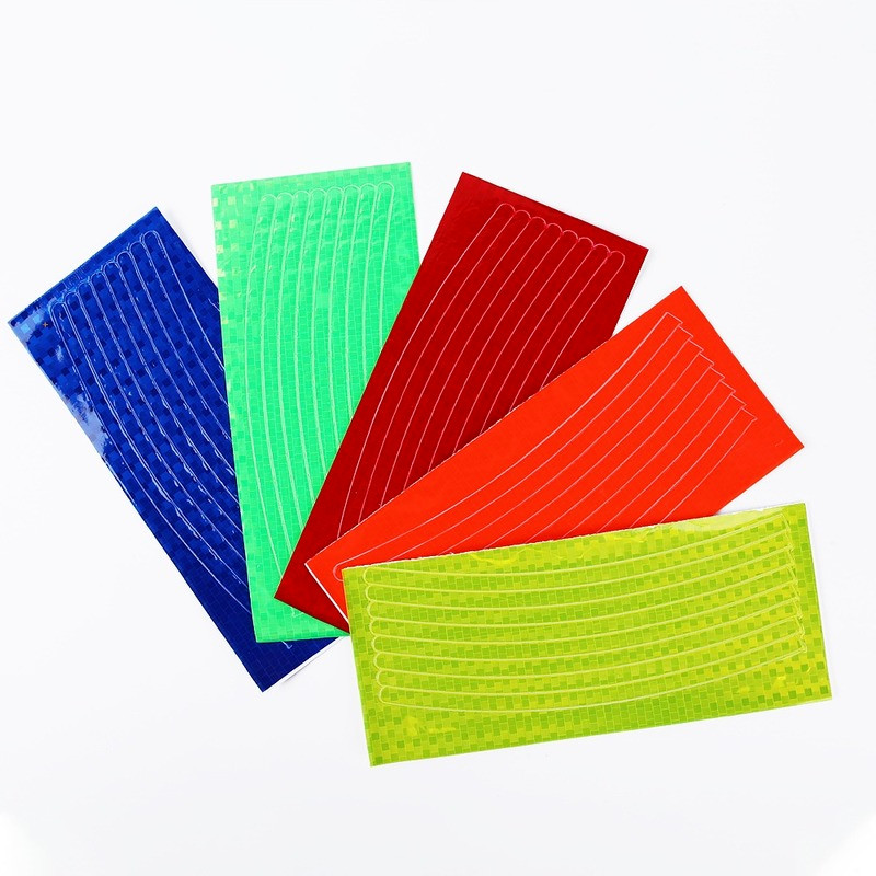 Kerékpáros fluoreszkáló fényvisszaverő matrica kerékpár fényvisszaverő szalag hegyi kerékpár ragasztószalag biztonsági dekor matrica kerékpár tartozékok