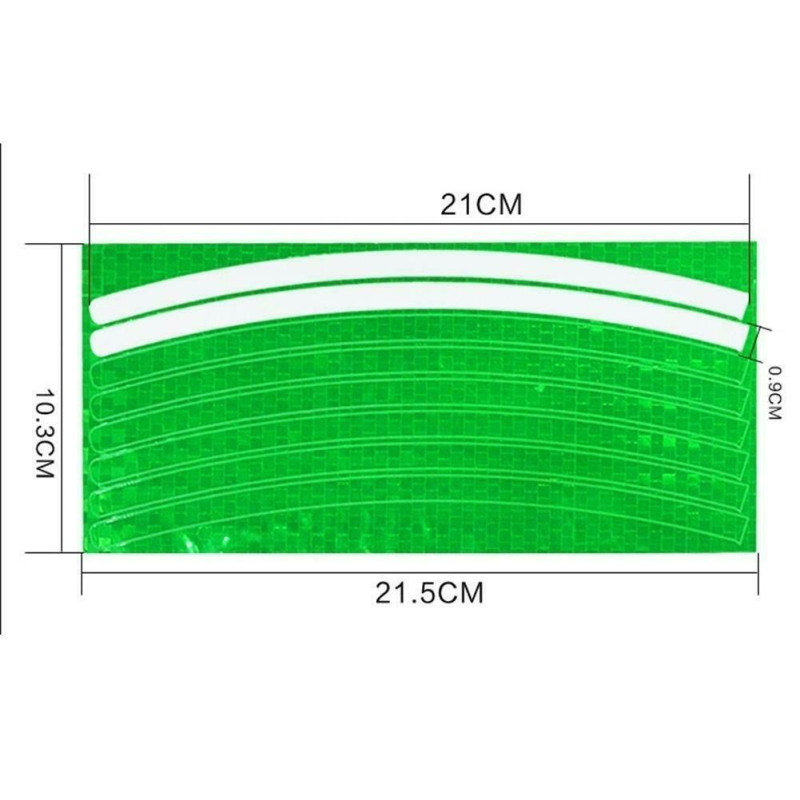 Kerékpáros fluoreszkáló fényvisszaverő matrica kerékpár fényvisszaverő szalag hegyi kerékpár ragasztószalag biztonsági dekor matrica kerékpár tartozékok