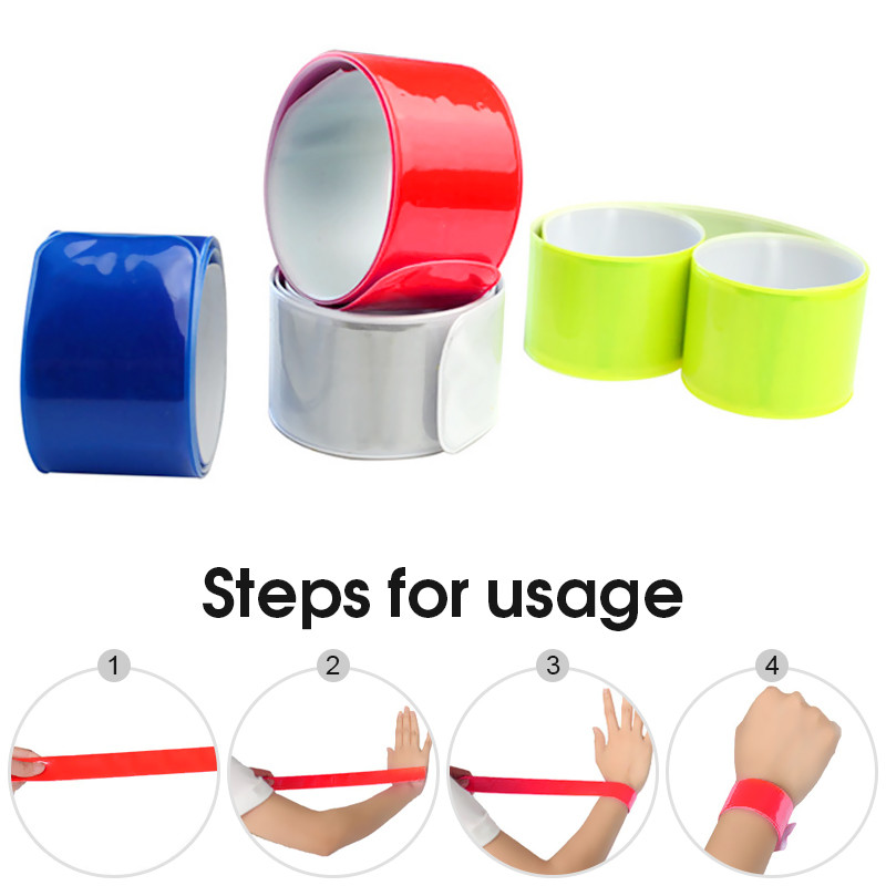 40*3 cm-es kerékpáros fényvisszaverő csíkok Figyelmeztető kerékpáros Biztonsági Kerékpárkötő Nadrág lábszíj Fényvisszaverő szalag Futó horgásztartozékok