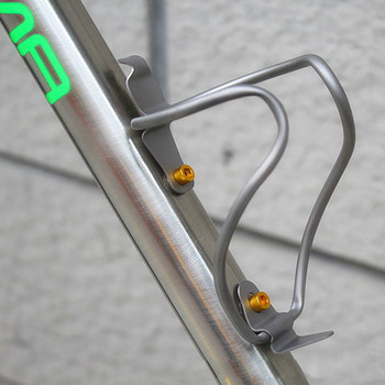 Κλουβί για μπουκάλια ποδηλάτου Υπερελαφρύ κλουβί μπουκαλιών τιτανίου 25G MTB Βάση φιάλης ποδηλάτου δρόμου Αξεσουάρ ποδηλάτου