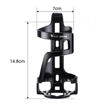 WEST BIKING Клетка за бутилки за велосипеди Стабилен анти-падане Пластмасов здрав лагер Държач за бутилки за велосипеди Поставка за чайник Консумативи за каране
