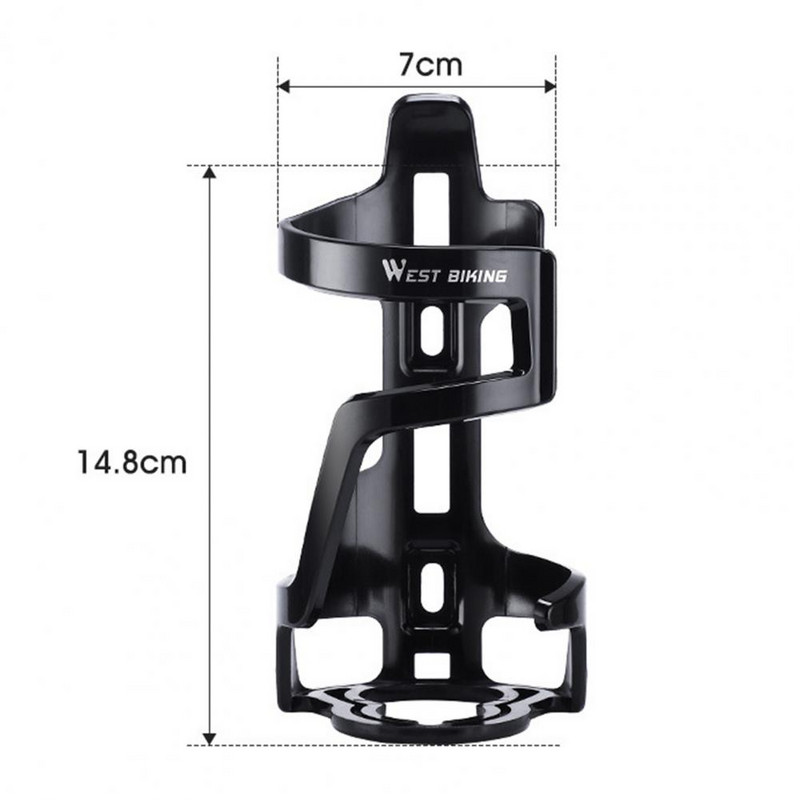 WEST BIKING Kerékpáros palackketrec Stabil esésgátló műanyag erős csapágyazású kerékpáros palacktartó vízforraló állvány lovaglás kellékek