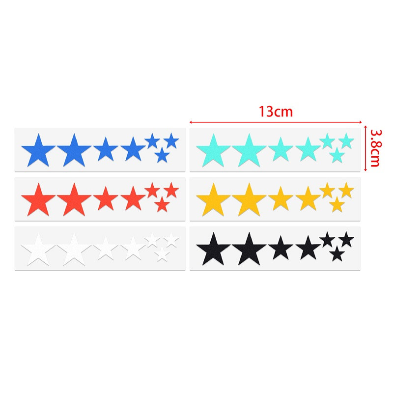 Kerékpárra világító matricák Pentagram fényvisszaverő matrica kerékpár éjszakai lámpa fényes figyelmeztető papír kerékpárkerékpár matrica tartozékok