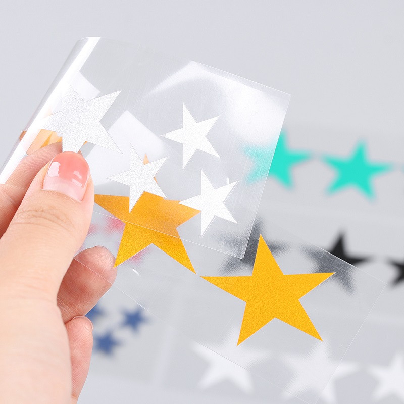 Kerékpárra világító matricák Pentagram fényvisszaverő matrica kerékpár éjszakai lámpa fényes figyelmeztető papír kerékpárkerékpár matrica tartozékok