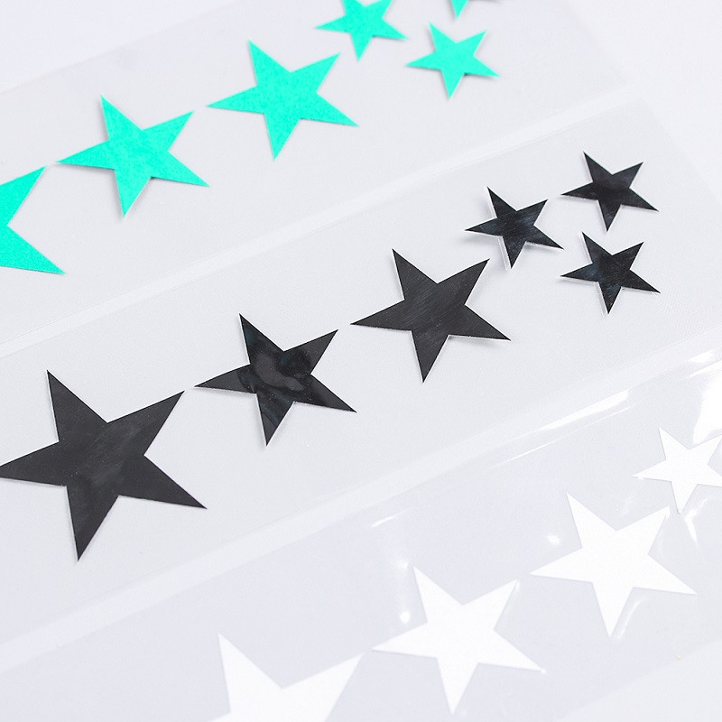 Kerékpárra világító matricák Pentagram fényvisszaverő matrica kerékpár éjszakai lámpa fényes figyelmeztető papír kerékpárkerékpár matrica tartozékok