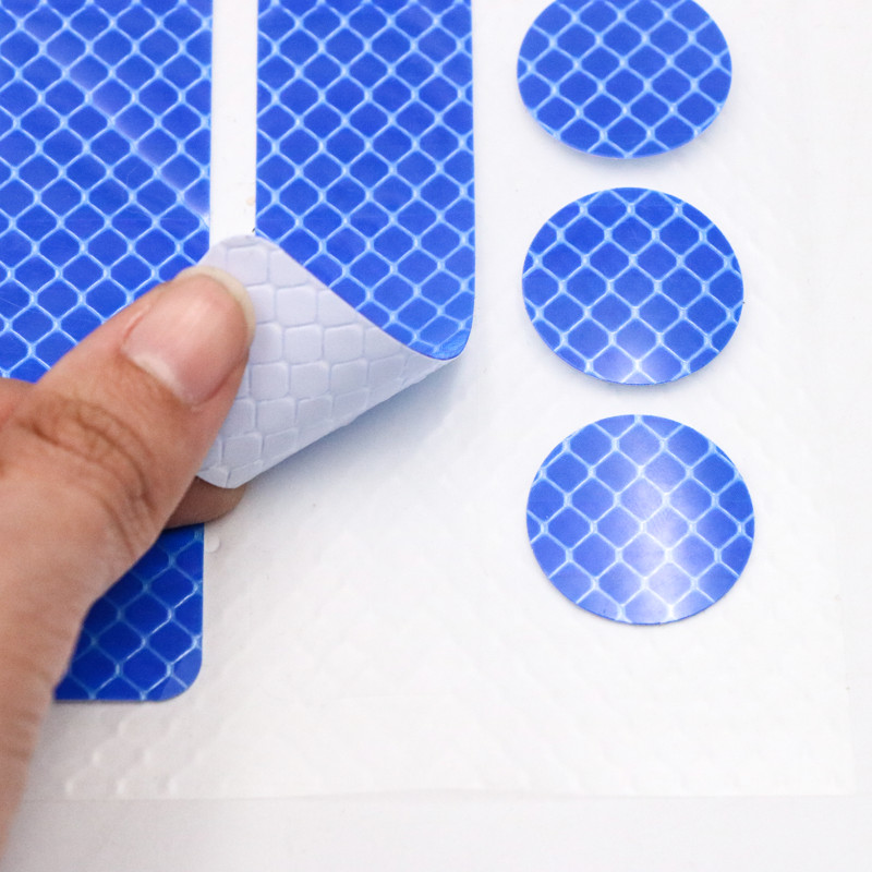 Kerékpáros fényvisszaverő matricák Kerékpáros keréktárcsa Éjszakai Biztonsági Figyelmeztető Reflektor MTB Kerékpár fluoreszkáló film matricaszalag