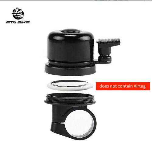 Kerékpárcsengő pozicionálás Lopásgátló kerékpáros Mtb kerékpár alumínium ötvözet csengő hüvelykujj csengő kerékpártartozékok támogatás beszerelés Airtag