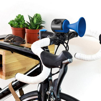 Κόρνα αέρα ποδηλάτου δυνατά 120dB 1 Λειτουργία ήχου Ηλεκτρονικό κουδούνι ποδηλάτου Κουμπί Super Long Standby Λειτουργεί με μπαταρία Ηλεκτρικό Κόρνα ποδηλάτου