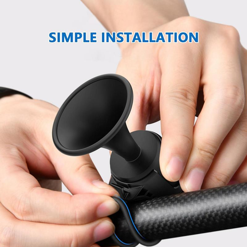 Kerékpár légkürt Hangos 120 dB 1 Hang üzemmód Elektronikus Kerékpár csengő Szuper hosszú készenléti gomb elemmel működő elektromos kerékpár kürt