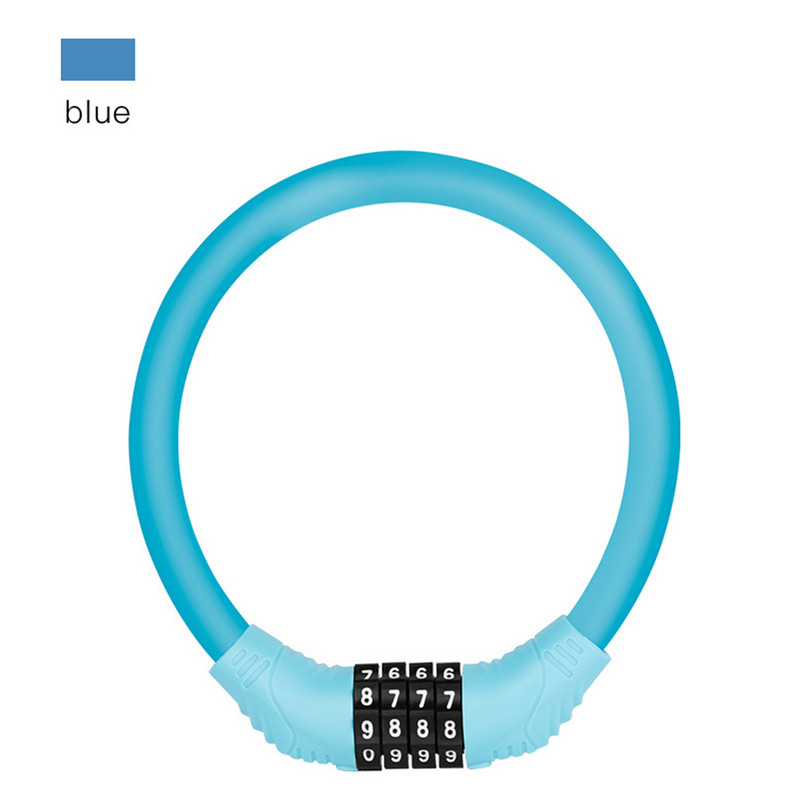 Kerékpárzárak 4 számjegyű jelszavas zárak hegyi országúti kerékpárokhoz, lopásgátló biztonsági kábel Lakat kerékpáros tartozékokhoz