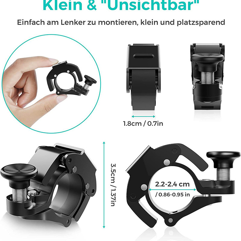 Rozsdamentes kerékpár csengő gyűrű MTB kerékpár kürt bike kormányrúd csengő éles hangú kürt kerékpár biztonsági kerékpártartozékokhoz