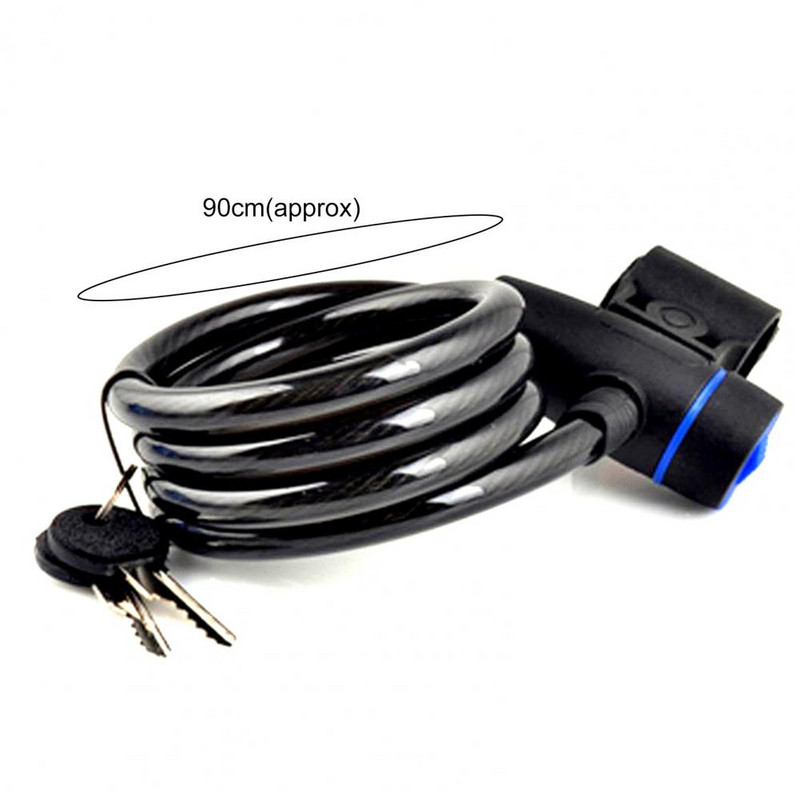 Rugalmas kerékpárzár Kopásálló kerékpárzár Lopásgátló kábelzár Fém Erős, Gyorszár Biztonsági zár Kerékpár kábelzár