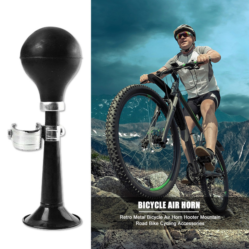 Retro fém Kerékpár Légkürt Hooter Mountain Road Bike Figyelmeztető Fém Csengő Trombita Kerékpár Kormány Riasztó Ring Kerékpár tartozék
