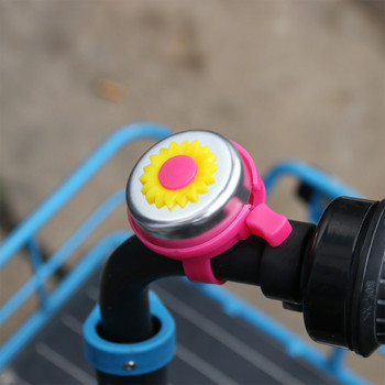 Παιδικό τιμόνι ποδηλάτου Bell Horn Ηχητικός συναγερμός Λουλούδι Ασφάλεια ποδηλάτου Κουδούνι Πολύχρωμο Χαριτωμένο κράμα πλαστικά δαχτυλίδια Προστατευτικά