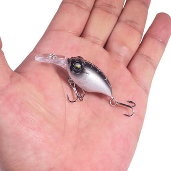 1 τεμ. Floating Crank Fishing Lures 5,8cm 6g Wobblers Tackle With Hook​s Plastic Artificial Bait for Pike Bass Crankbait Jerkbait