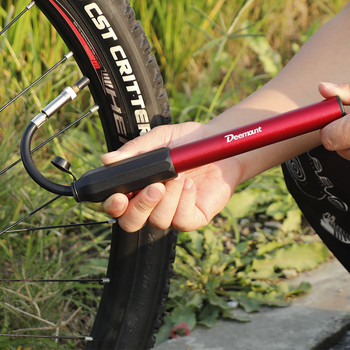 Μίνι συμπαγής αντλία αέρα ποδηλάτου Αλουμινένιο βαρέλι 100psi MTB οδικού ποδηλάτου φουσκωτό ελαστικό μπάλα Παιχνίδι Φούσκωμα Presta/Schrader ταιριάζει