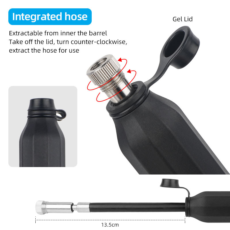 Mini kompakt kerékpár légi kézi szivattyú alumínium hordó 100psi MTB országúti kerékpár gumiabroncs felfújó golyós játék felfújó Presta/Schrader