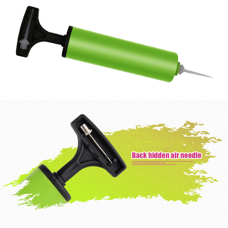 Hordozható futball foci légszivattyú úszógyűrű strandlabda felfújható kosárlabda szivattyú felfújható tűs labdapumpa