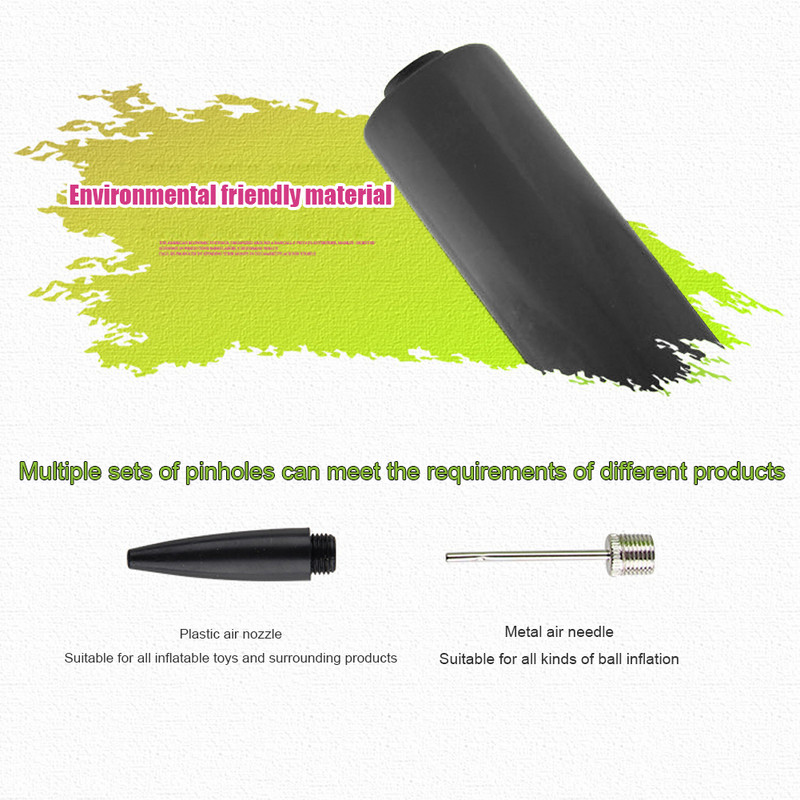 Hordozható futball foci légszivattyú úszógyűrű strandlabda felfújható kosárlabda szivattyú felfújható tűs labdapumpa