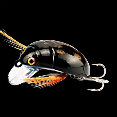 3,8cm/4,1g Fishing Bait 3D Eyes Minnow Fishing Lure Έντομο/Bug Lure Sea Beetle Crank Floating Wobblers Κυπρίνος Ψάρεμα для рыбалки