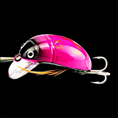 3,8cm/4,1g Fishing Bait 3D Eyes Minnow Fishing Lure Έντομο/Bug Lure Sea Beetle Crank Floating Wobblers Κυπρίνος Ψάρεμα для рыбалки