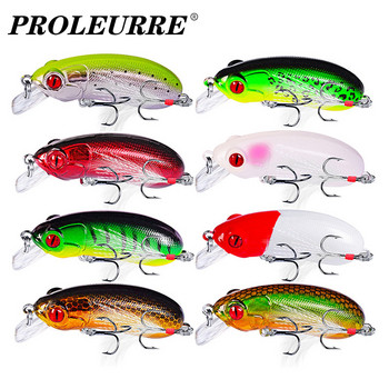 1 τεμ 60mm 9g Minnow Fishing Lure Floating Wobblers Tackle 3D Eyes Artificial Plastic Hard Bait Crankbaits For Bass Pike Peche