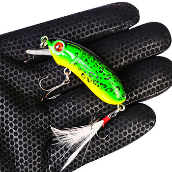 1Pcs 60mm 9g Minnow Fishing Lure Плаващи воблери Tackle 3D Eyes Изкуствена пластмасова твърда стръв Crankbaits за Bass Pike Peche