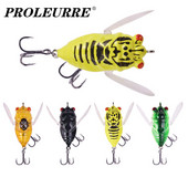 1 τεμ. Top Water Popper Fishing Lures 4,8cm 6g Soft Cicada Wing Insect Wobblers Tackle Plastic Artificial Bait for Bass Catfish