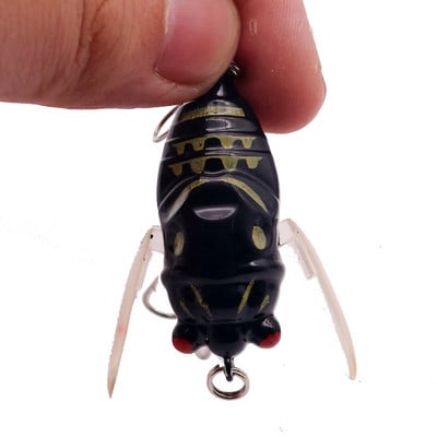 1tk Bionic Cicada kõva söödaga püügilant 5cm/6g simulatsiooniga Minnow kalapüügi voblerid Crankbait Pesca putukapüügi tarbed