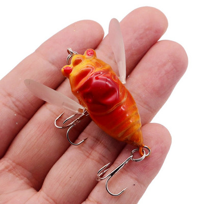 1 τεμ. Bionic Cicada Hard Bait Fishing Lure 5cm/6g Προσομοίωση Minnow Fishing Wobblers Crankbait Pesca Insect Fishing Tackle