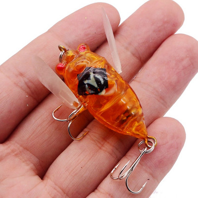 1 τεμ. Bionic Cicada Hard Bait Fishing Lure 5cm/6g Προσομοίωση Minnow Fishing Wobblers Crankbait Pesca Insect Fishing Tackle